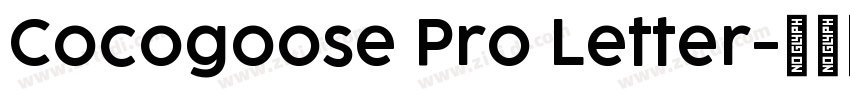 Cocogoose Pro Letter字体转换